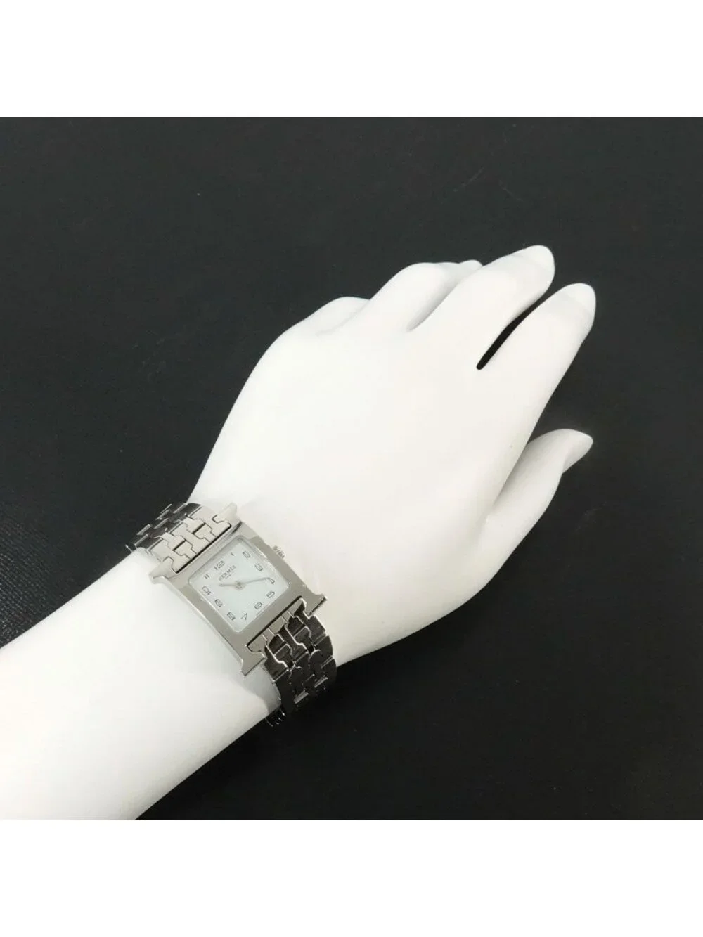 Hermes H Watch White Quartz